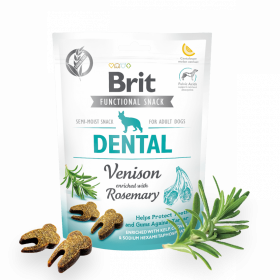 Brit Care Dog Functional Snack Dental Venison - дентално лакомство с еленско и розмарин 150гр.